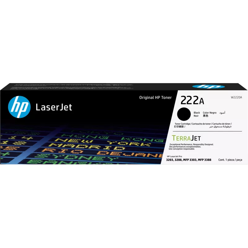 Toner HP 222A Black Original Laserjet W2220A 1500 pages Black