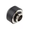 Hardtube fitting OPTIMUS 12 mm, black — single compression connector for rigid tubing