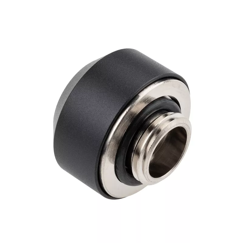Hardtube fitting OPTIMUS 12 mm, black — single compression connector for rigid tubing