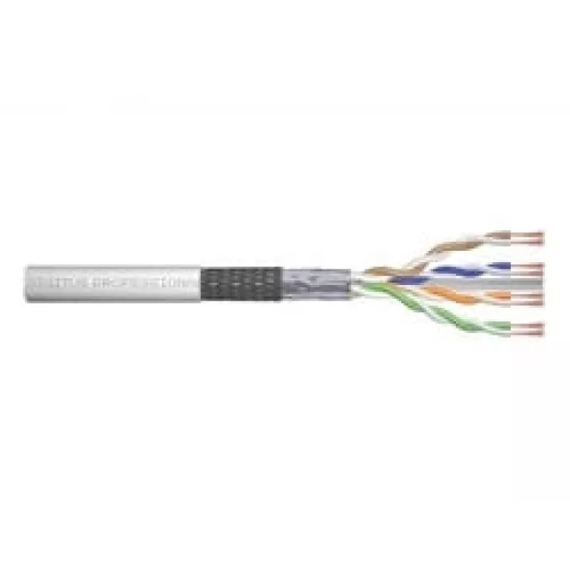 Network Cable Digitus CAT 6 SF/UTP twisted pair patch cord raw 305m Grey