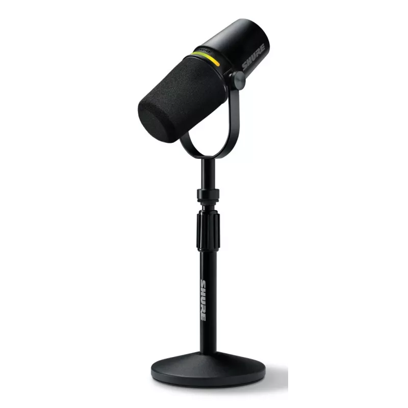 Shure MV7+-K-BNDL - lectern/vocal microphone with XLR/USB-C connector, black + desk stand GATOR