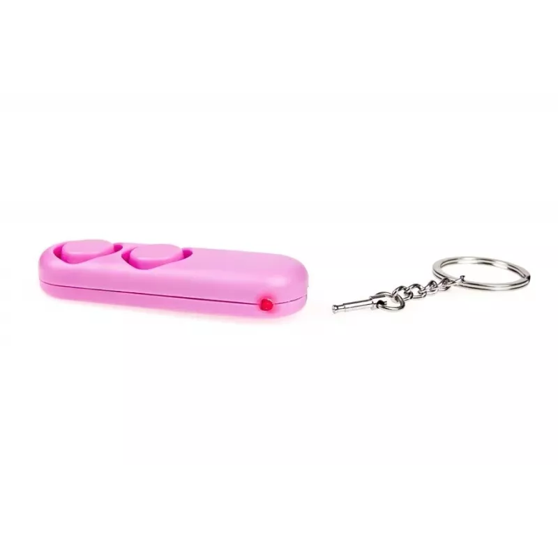 Personal alarm GUARD YC-001-PI 130 dB pink compact safety device, LR41 batteries, 200 m range