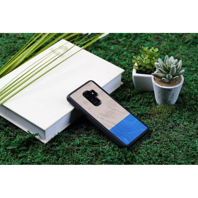 Smartphone case man and wood for Galaxy S9 Plus — dove black