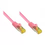 Good Connections Patch Cable m. Cat.7 Rohk. magenta 0,15m