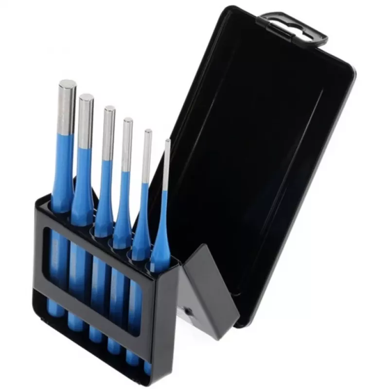 Splinttreiber-Set 316 D, 6-piece (Blue, in Metal-Klappkassette)