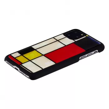 Smartphone case iKins for iPhone 11 Pro Max — Mondrian black protective cover