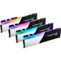 DIMM 64 GB DDR4-3200 (4x 16 GB) Quad-Kit, Arbeitsspeicher schwarz/weiß, F4-3200C16Q-64GTZN, Trident Z Neo, INTEL XMP