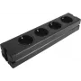 Power strip EUROLITE 30240070 — 4-socket aluminium housing, black