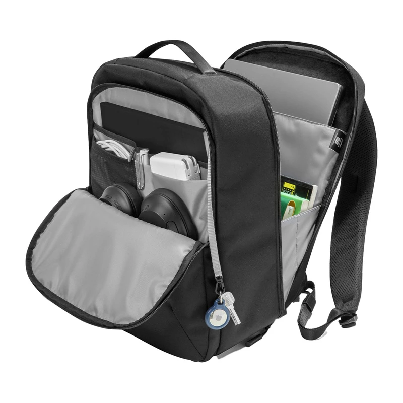 Laptop backpack Tomtoc Explorer-T60 (black) — protective compartment for up to 15.6 inch laptops, water-resistant fabric, padded straps