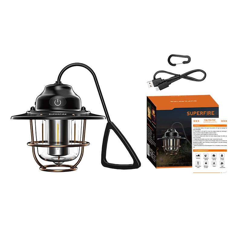 Camping lamp Superfire T57 7 modes - portable LED lantern with 7 lighting modes
