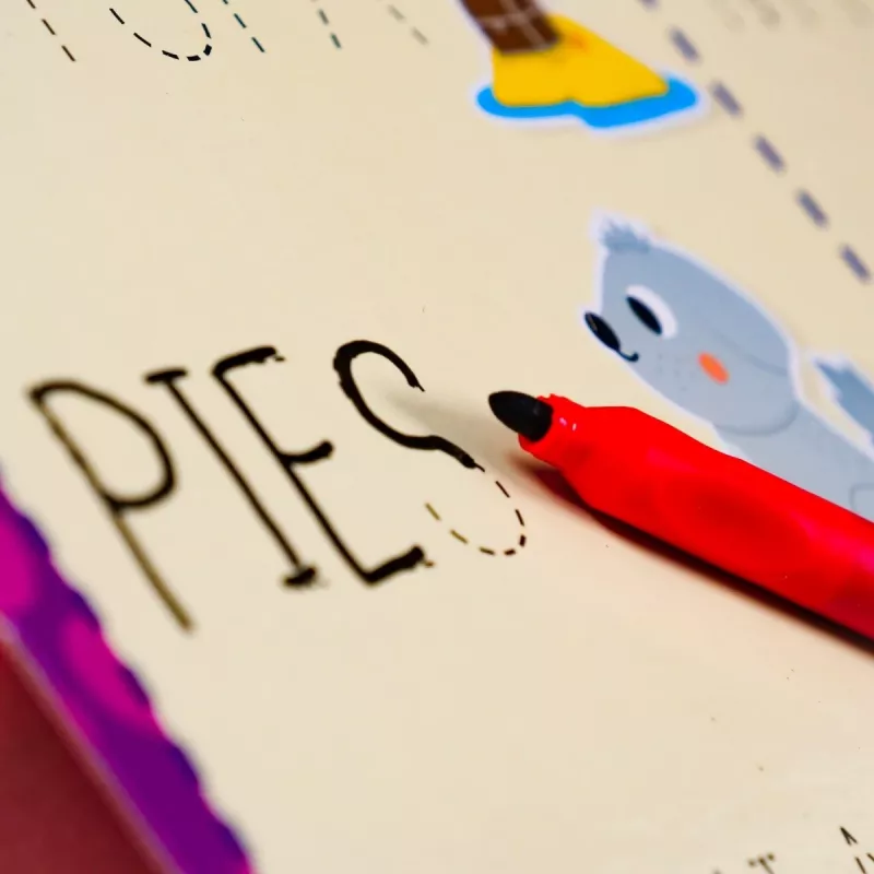 Educational set Montessori Pen Writing school with 18 tablets