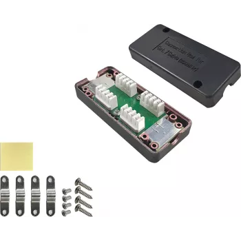 Network Cable Helos LSA Connection Module 371986 Cat.6 Cat.6A Cat.7 0.5m Black