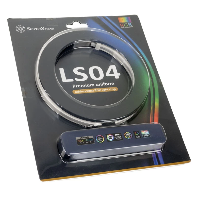 SilverStone LS04, ARGB LED-Streifen, 2-pack - White