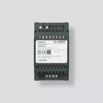 Siedle TR 603-0 - Power Supply - Black - Siedle - 0 - 40 °C - CE - 53,5 mm (200035160-00)