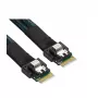 Supermicro Breakout Cable CBL-MCIO-1275S4Y MCIO x8 (STR) auf 2x SlimSAS x4 (STR) SFF8654 75/75cm (CBL-MCIO-1275S4Y)