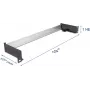 19-inch Hutschienenpanel DELOCK 67283 — horizontal/vertical mounting for DIN rail systems