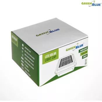 Solar fence lamp GreenBlue GB125 LED 6040 — outdoor solar-powered LED fence light
