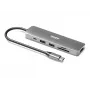 Interface hub Port Designs 900162 USB Type-C — USB Type-C output, 3840x2160@60Hz, 20V/5A input, 117×34×13 mm, silver