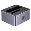 Docking Station Unitek 51642 for 2.5 inch/3.5 inch SATA drives, USB-C 10Gbps, 2-bay, aluminium