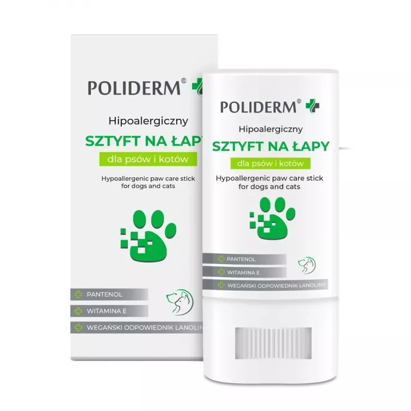 Paw care balm JM Sante POLIDERM hypoallergenic 14.5 g — paw protection for dogs and cats