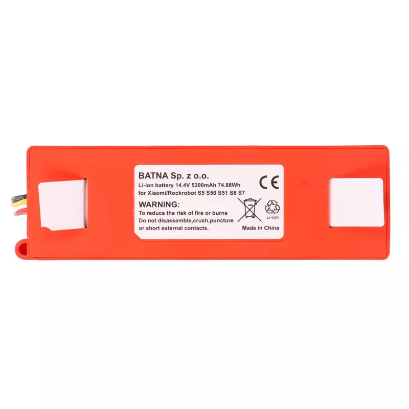 Replacement Battery for Xiaomi Mi Robot / Roborock S50 S55 Vacuum, 14.4V 5200 mAh