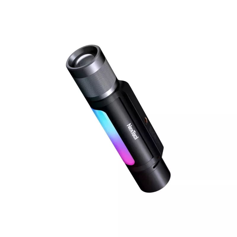 Flashlight Nextool NE20161A 12-in-1 rechargeable LED 900 lm, 10 W, USB-C, 2600 mAh, aluminium, 173 mm