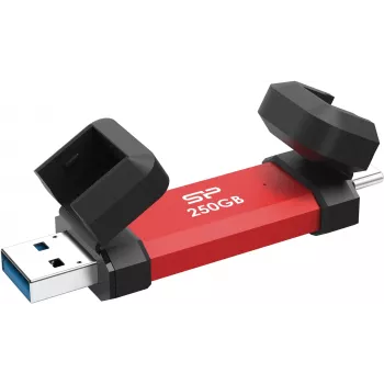 Portable SSD Silicon Power DS72 250GB, USB-C/USB-A 3.2 Gen 2
