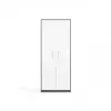 OLIV 2D CLOSED SHELVING UNIT, ANTHRACITE/WHITE SET
