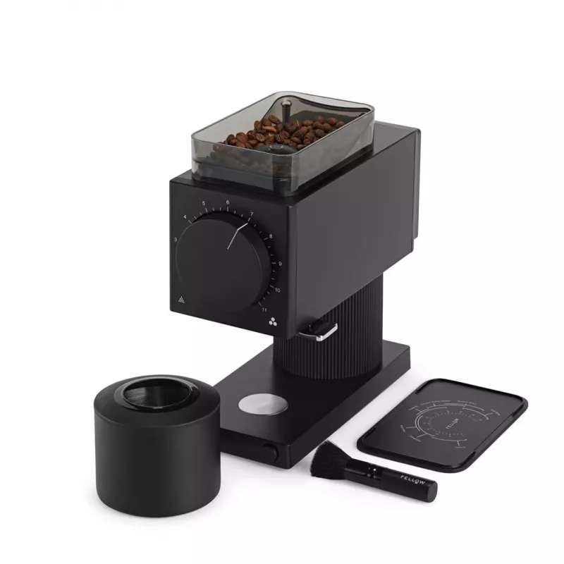 Electric coffee grinder Fellow Ode 2nd Generation — 140 W, 100 g bean hopper, stainless steel blades, 230 V, black