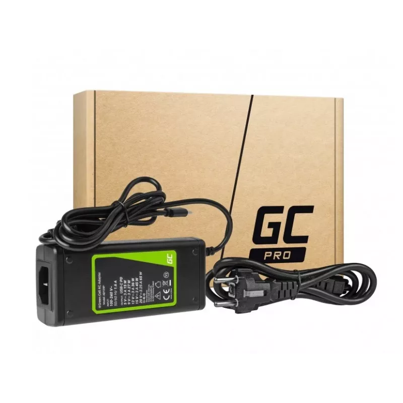 Green Cell AD134P USB-C charger AC adapter 65W for notebook tablet smartphone