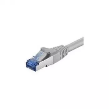 Wentronic Goobay CAT 6a Patch Cable, S/FTP (PiMF), Grey, 10 m - LSZH Halogen-Free, Copper (93701)