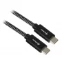 Sharkoon USB 3.2 Gen 2 Cable USB-C Plug> black/Grey 1 Meter - Cable - Digital/Data