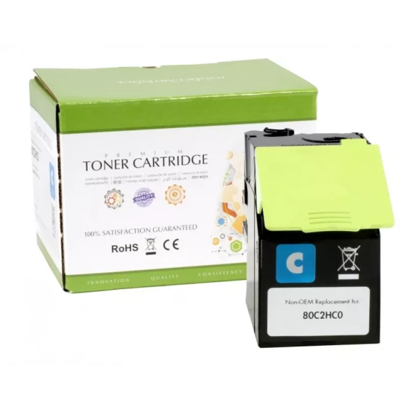 Compatible Static-Control Lexmark 802HC (80C2HC0), Cyan, 3000 p.
