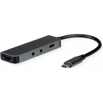 Laptop dock ROLINE 12021125 USB 3.2 Gen 1 Type-C Grey 100W