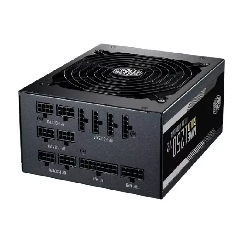 Cooler Master MPE-C501-AFCAG-EU MWE Gold V2, ATX 1250W, RTX Ready, Modular, 140mm, Black