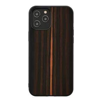 Phone case Man and Wood for iPhone 12 Pro Max — ebony black, protective hard shell