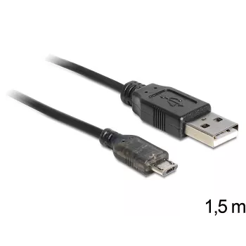 USB Cable DeLOCK USB 2.0-A - USB micro-B 1.5m