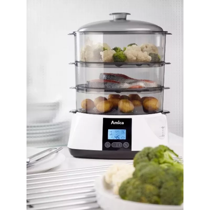 Optimum PT3011 Lunaris food steamer black/white