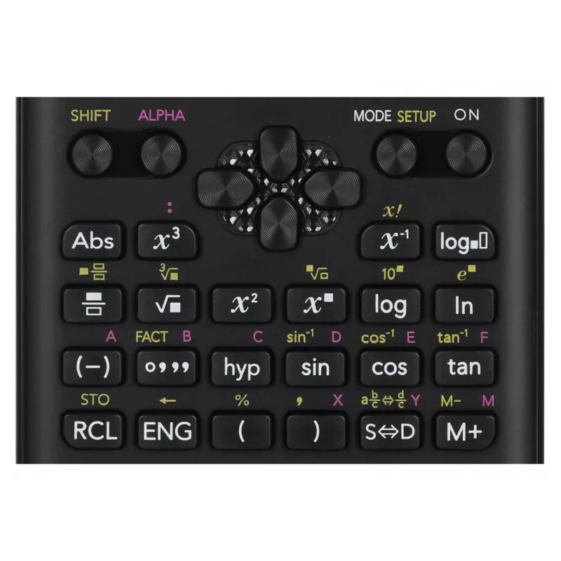 Scientific calculator CASIO FX-82ES PLUS-2 Pocket — 252 functions, dot-matrix 12-digit display, battery-powered (AAA), black