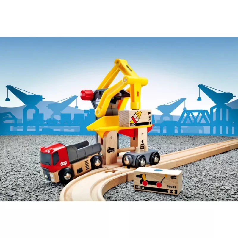 BRIO World Frachtverladestation cargo loading station play building