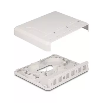 DeLOCK 67052 Keystone surface-mounted box for fiber optic modules, 6-port, white