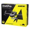 Amewi X4KPro, 4 Rotoren, 3840 x 2160 Pixel, 1500 mAh, Grey