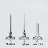 Gravity holder stand for MacBook silver