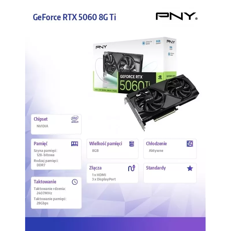Graphics Card GeForce RTX 5060 Ti 8 GB GDDR7
