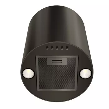 Extractor MAAN Elba Mini WPB 431 range hood, black steel, 120–300 m³/h, noise 55–61 dB, 400 mm height, electronic control with display and remote