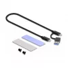 SSD enclosure DeLOCK External USB Type-C Combo Enclosure for M.2 NVMe PCIe or SATA SSD tool free
