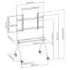 TV Stand MACLEAN MC-977 for 50–86 inch screens, load capacity 120 kg