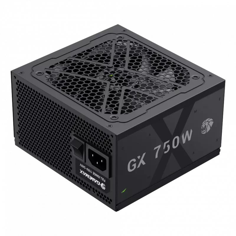Gamemax Power Supply, 80 PLUS, Gold | GX 750GF | 750 W