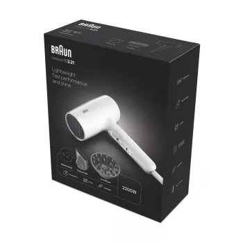 Hair Dryer Braun BRHD226E 2200W Ionic Technology Lightweight