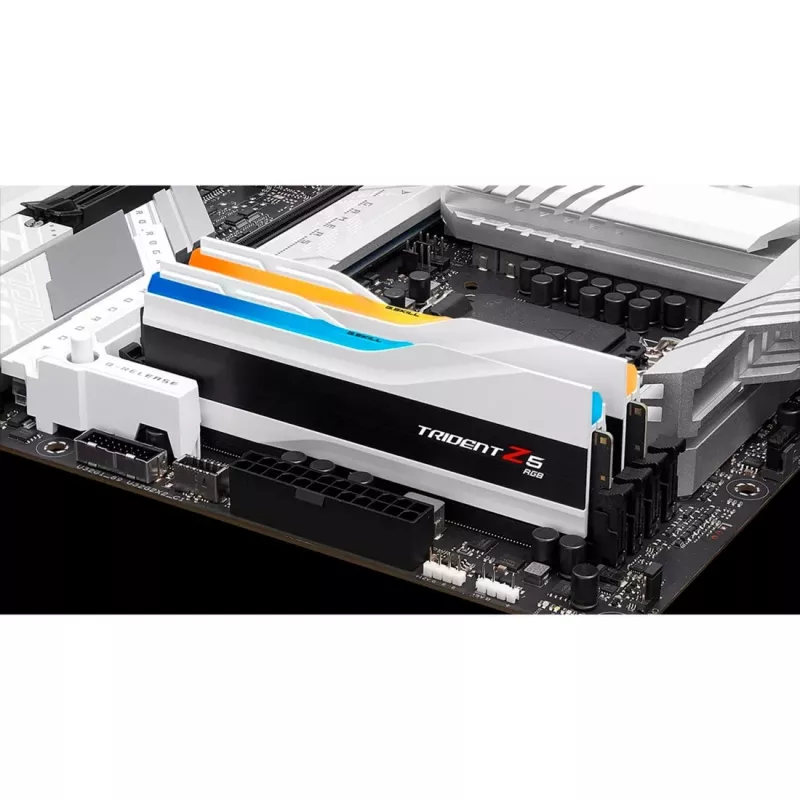 G.Skill Trident Z5 RGB - DDR5 - Kit - 48 GB: 2 x 24 GB - DIMM 288-PIN - 8200 MHz / PC5-65600 - CL40 - 1.35 V - unbuffered - on-die ECC - Matte White (F5-8200J4052F24GX2-TZ5RW)